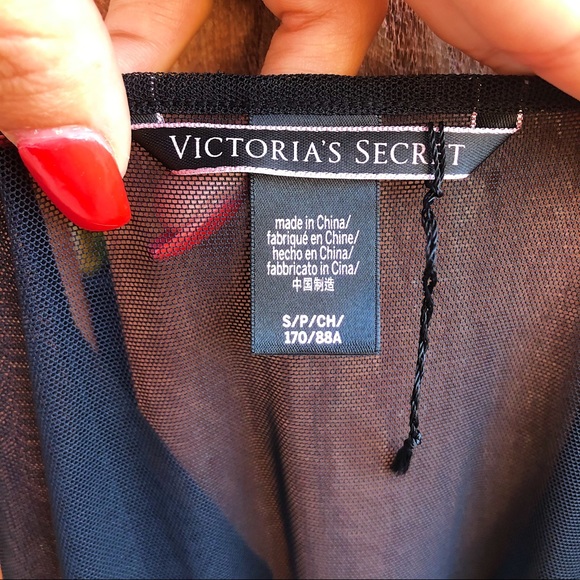 3/$30 💚 Victoria Secret - Black Sheer Bodysuit SM - Picture 9 of 10